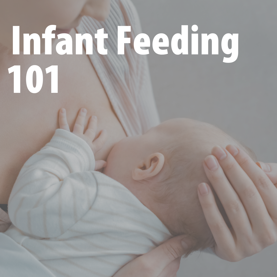 Infant Feeding 101 with women nursing a child image