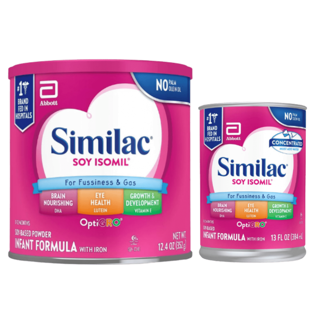 Similac Soy Isomil formula.